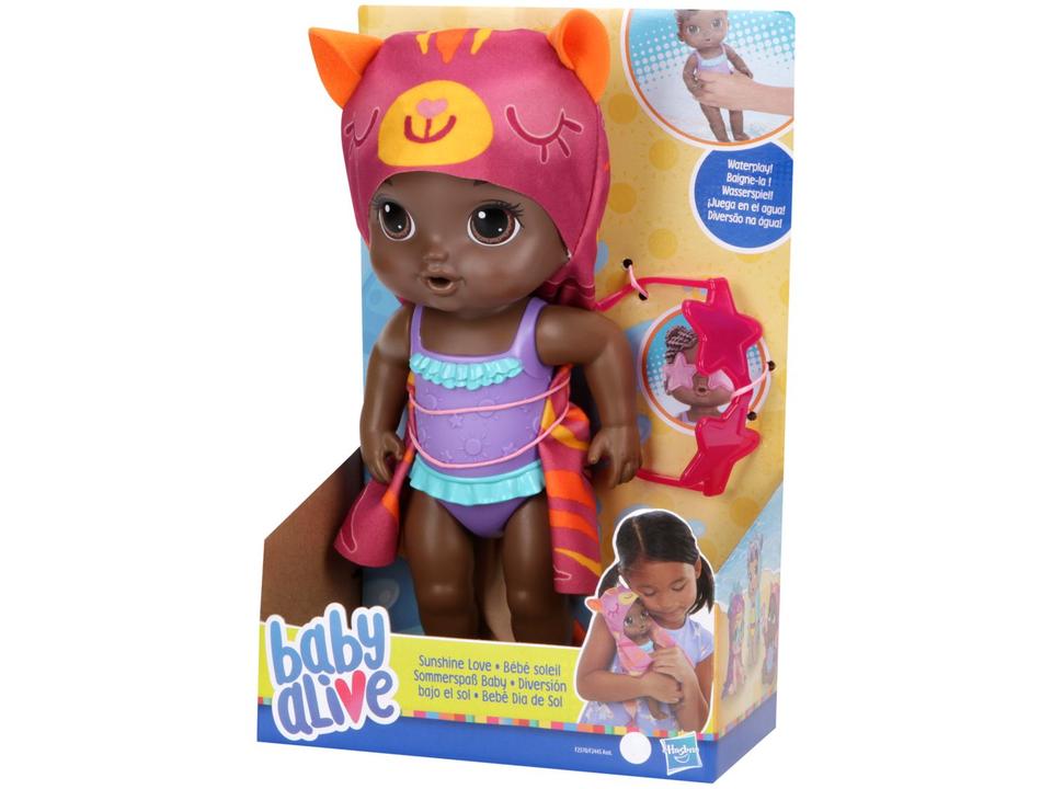 Boneca Baby Alive Bebê Dia de Sol Negra - 6