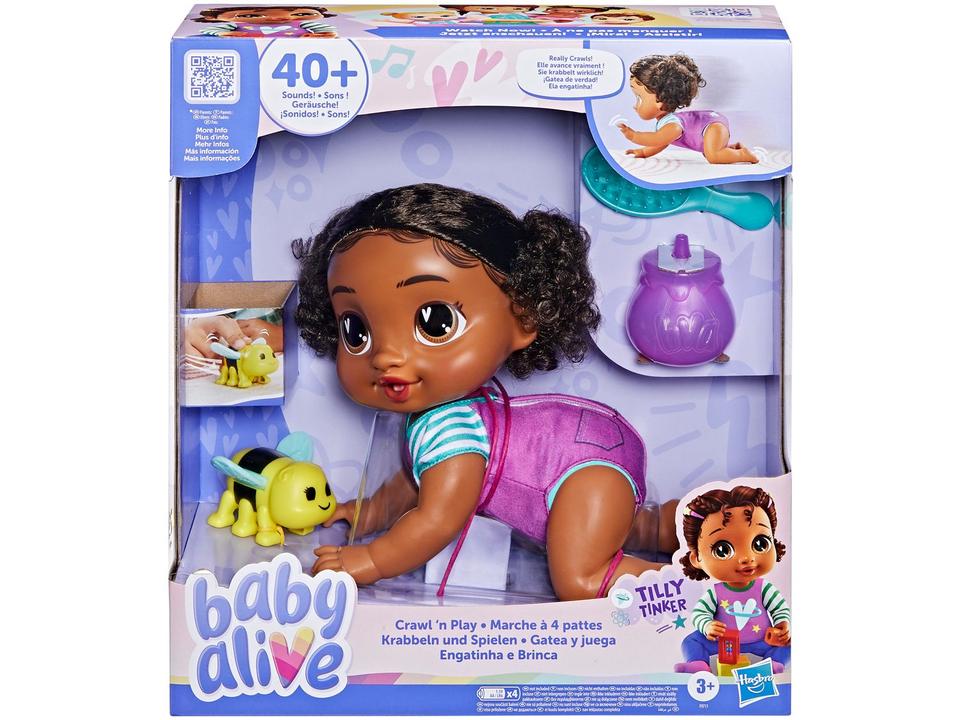 Boneca Baby Alive Engatinha e Brinca Tilly Tinker - 3