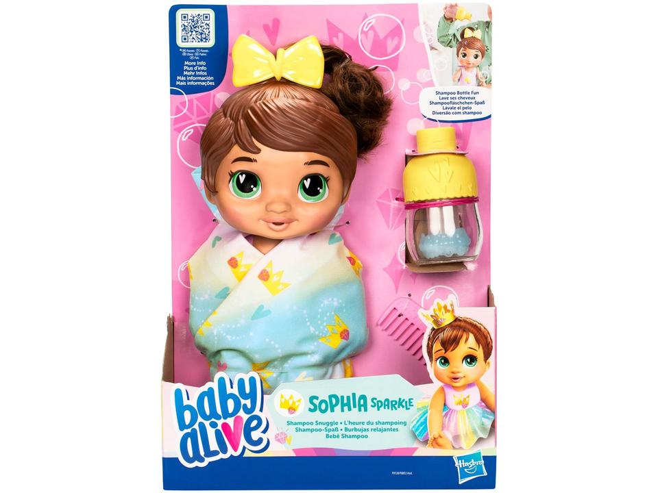 Boneca Baby Alive Harper Hugs Bebê Shampoo - 6