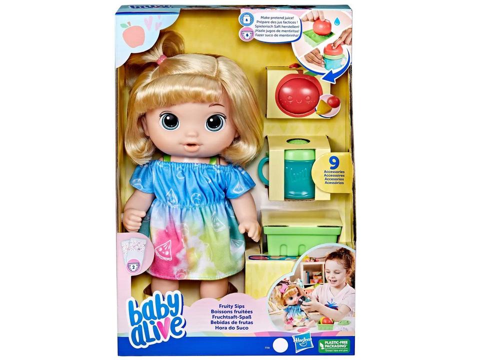 Boneca Baby Alive Hora do Suco Loira - 5