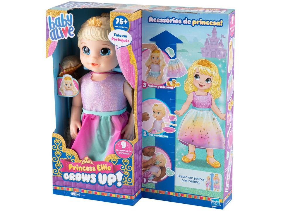 Boneca Baby Alive Princess Ellie Grows Up! Loira - 11