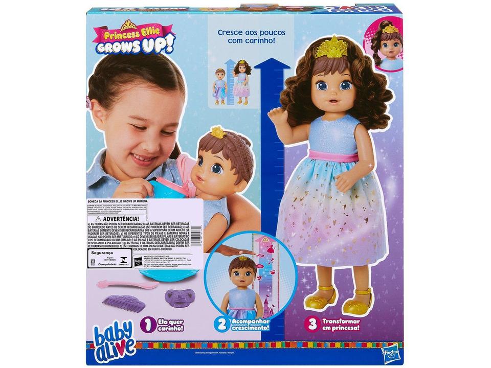 Boneca Baby Alive Princess Ellie Grows Up! Morena - 11