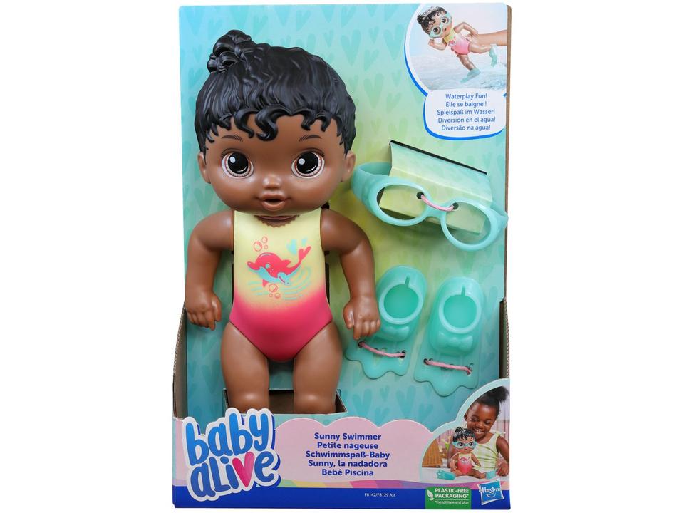 Boneca Baby Alive Sunny Swimmer com Óculos - 8