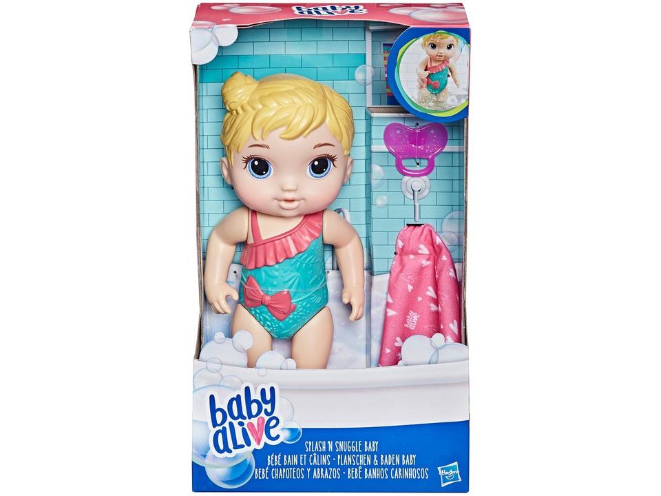 Boneca Baby Bebê Banhos Carinhosos Loira - 6