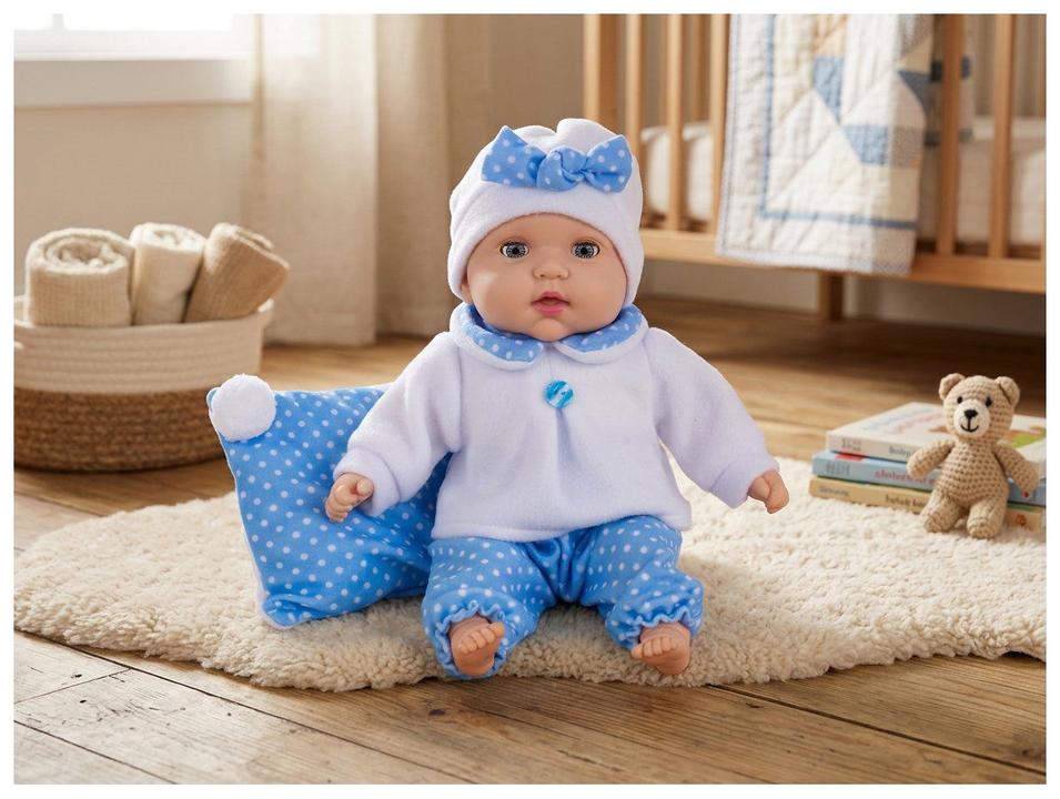 Boneca Baby Moments Reborn com Travesseiro - 3