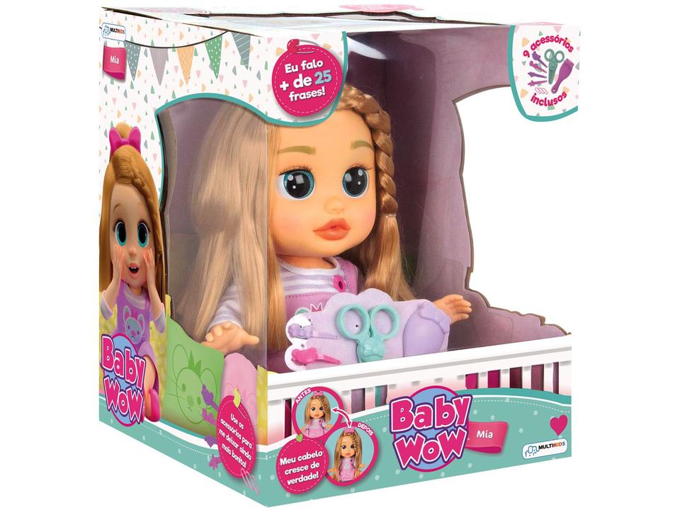 Boneca Baby Wow Mia com Acessórios Multikids - 2