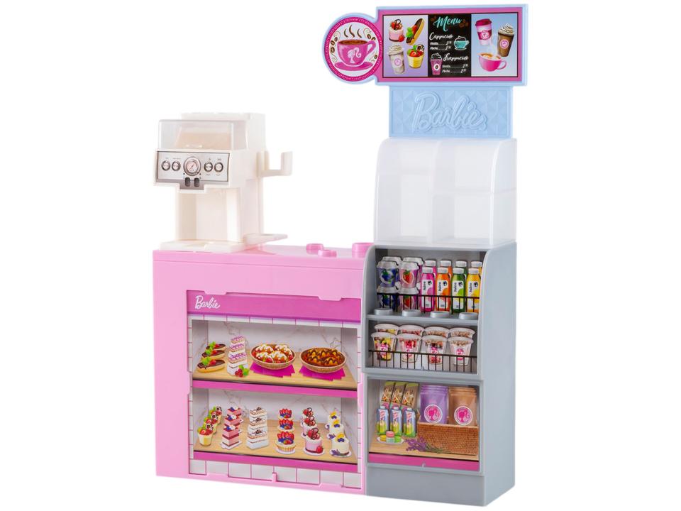 Boneca Barbie Barista com estação de cafeteria, bebidas e acessórios. Crie histórias cheias de sabor, criatividade e diversãO: - 5