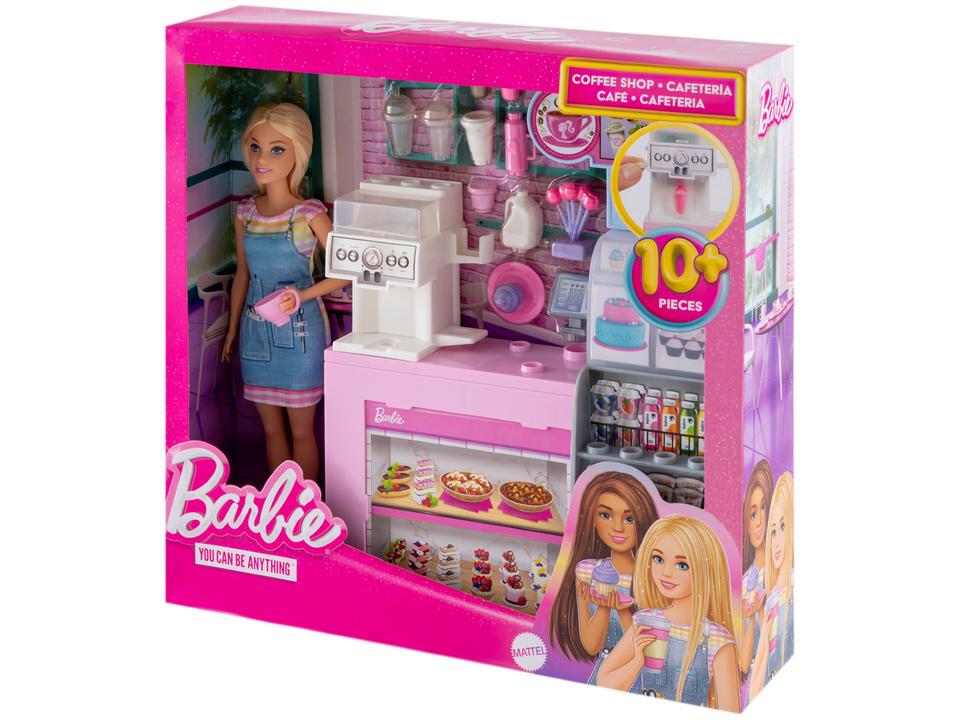 Boneca Barbie Barista com estação de cafeteria, bebidas e acessórios. Crie histórias cheias de sabor, criatividade e diversãO: - 11