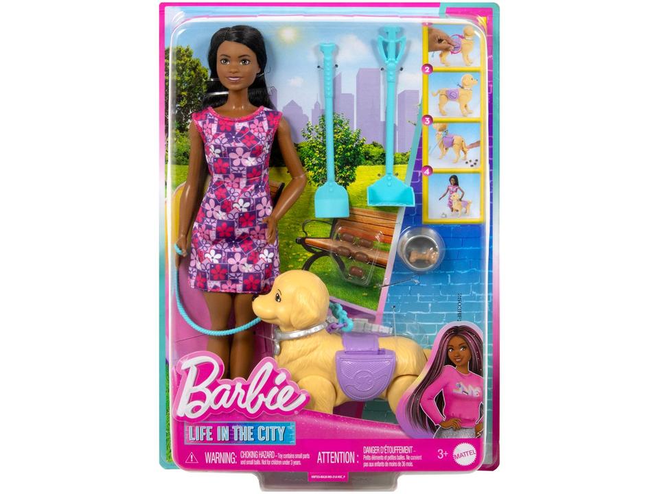 Boneca Barbie Brooklyn Passeio com Cachorrinho de - 5