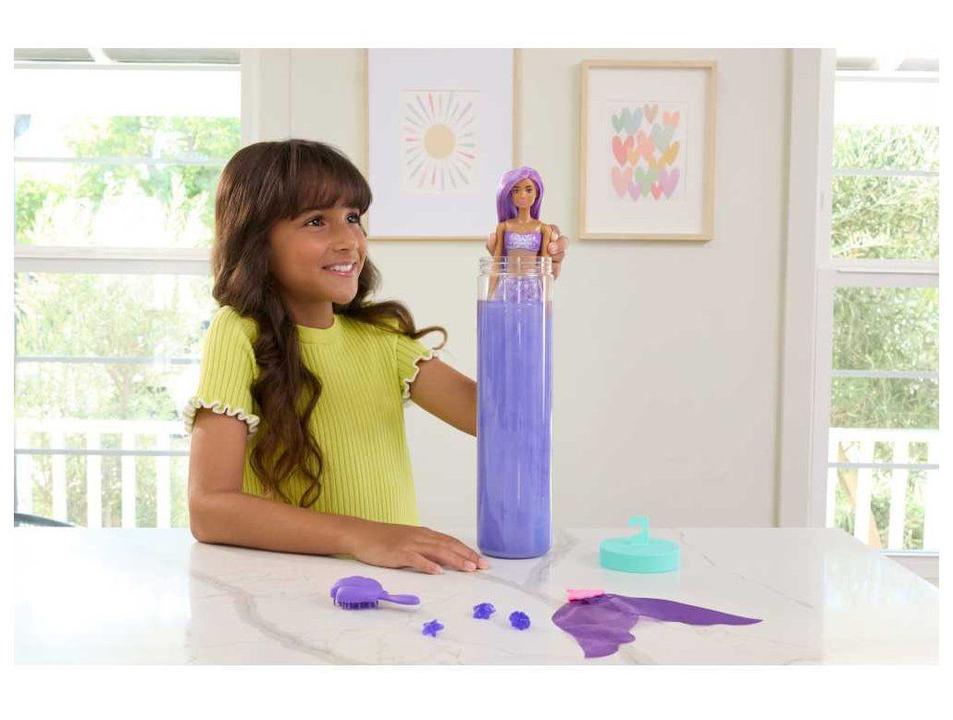 Boneca Barbie Color Reveal Sereia Surpresa Azul Mattel - 3