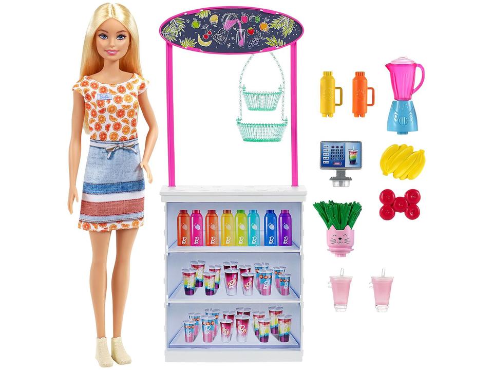 Boneca Barbie Conjunto de Sucos Tropicais - com Acessórios Mattel - 1