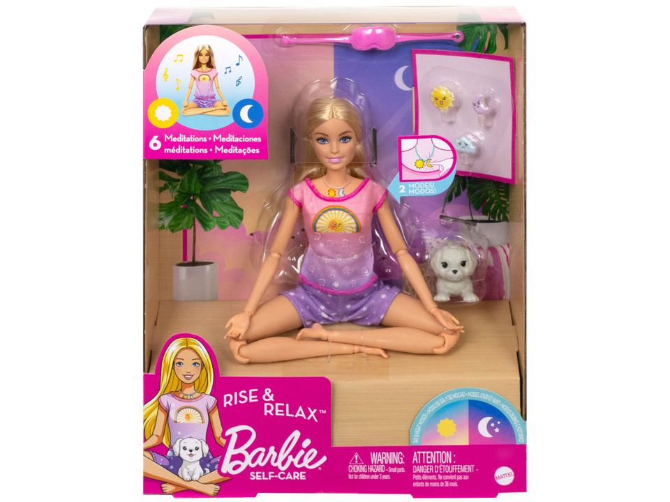 Boneca Barbie Dia de Spa Medita Comigo Dia e Noite - com Acessórios Mattel - 1