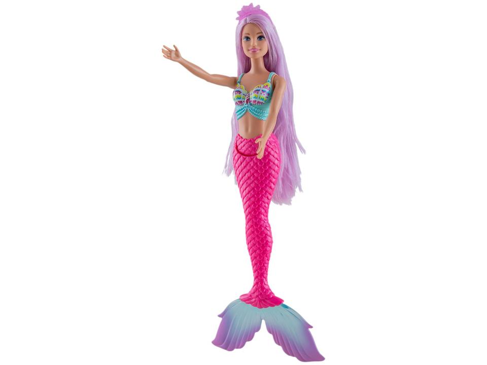 Boneca Barbie Fantasia Sereia Cabelo Longo - 4