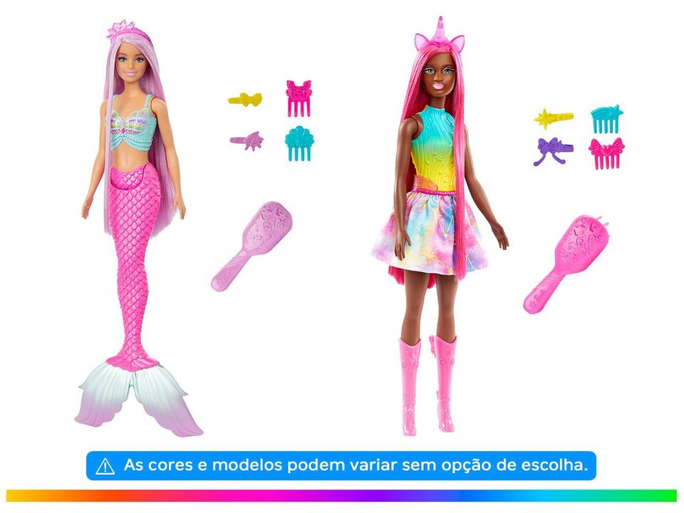 Boneca Barbie Fantasia Sereia Cabelo Longo - 1