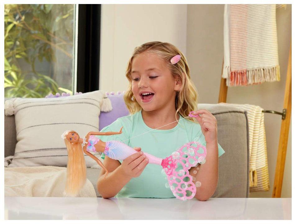 Boneca Barbie Fantasy Sereia Brilhante com Bolhas - 1