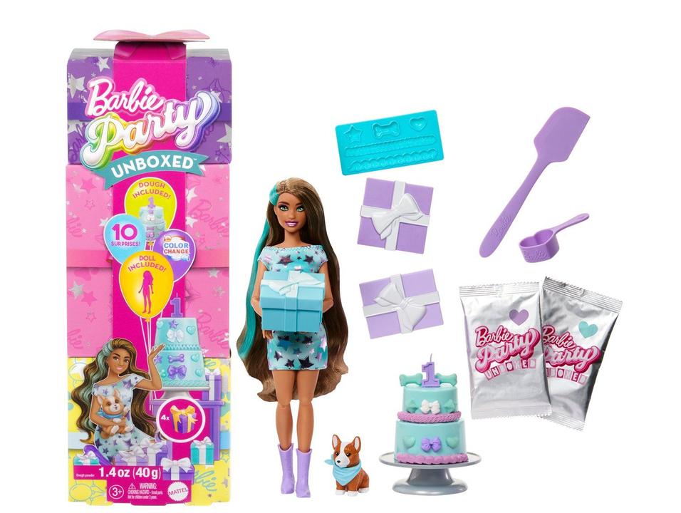 Boneca Barbie Party Unboxed Festa de Pets - 9