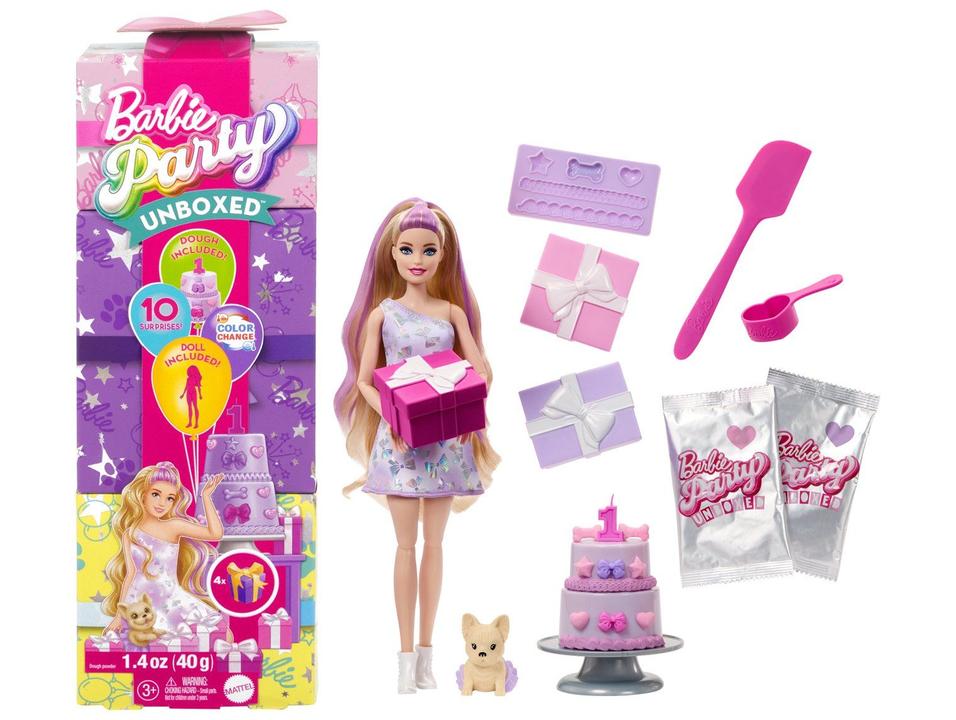 Boneca Barbie Party Unboxed Festa de Pets - 7