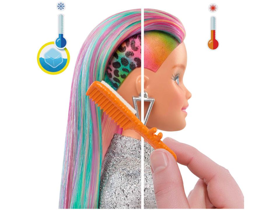 Boneca Barbie Penteado Arco-íris com Acessórios - 3
