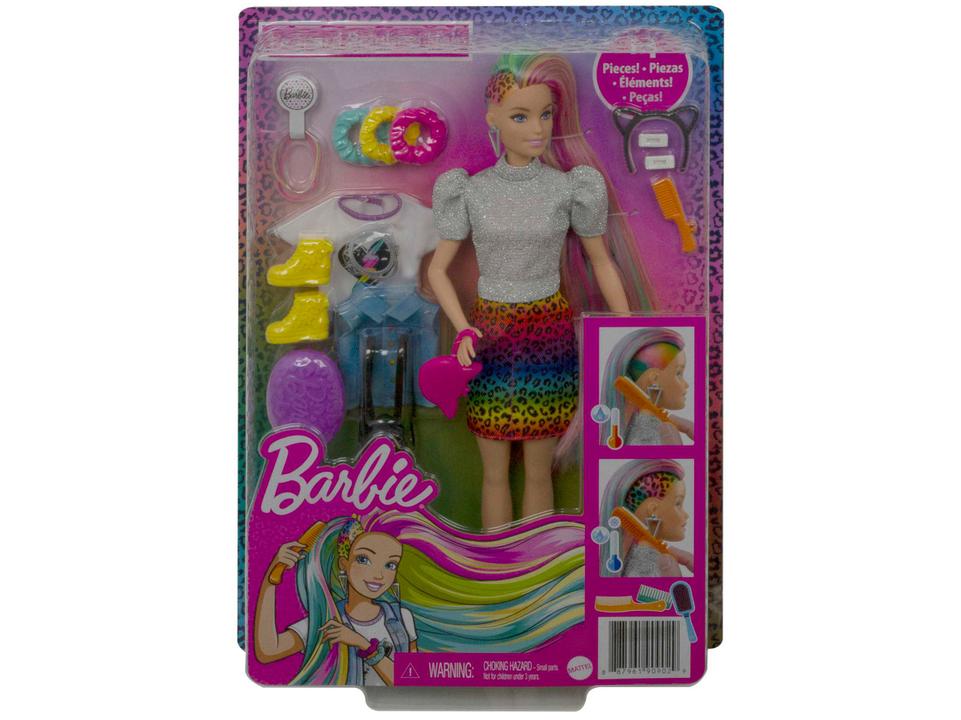 Boneca Barbie Penteado Arco-íris com Acessórios - 4