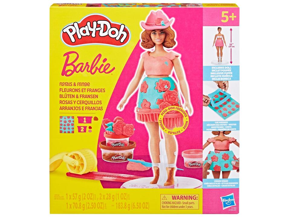 Boneca Barbie Play-Doh Arranjos e Franjas - 10