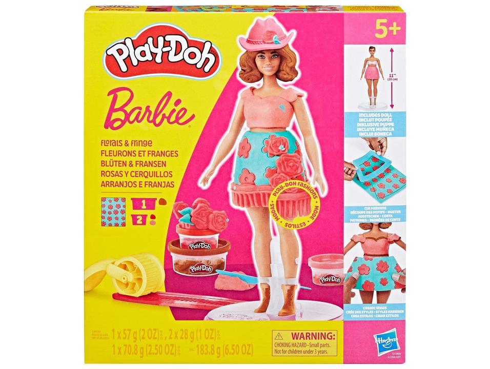Boneca Barbie Play-Doh Arranjos e Franjas - 10