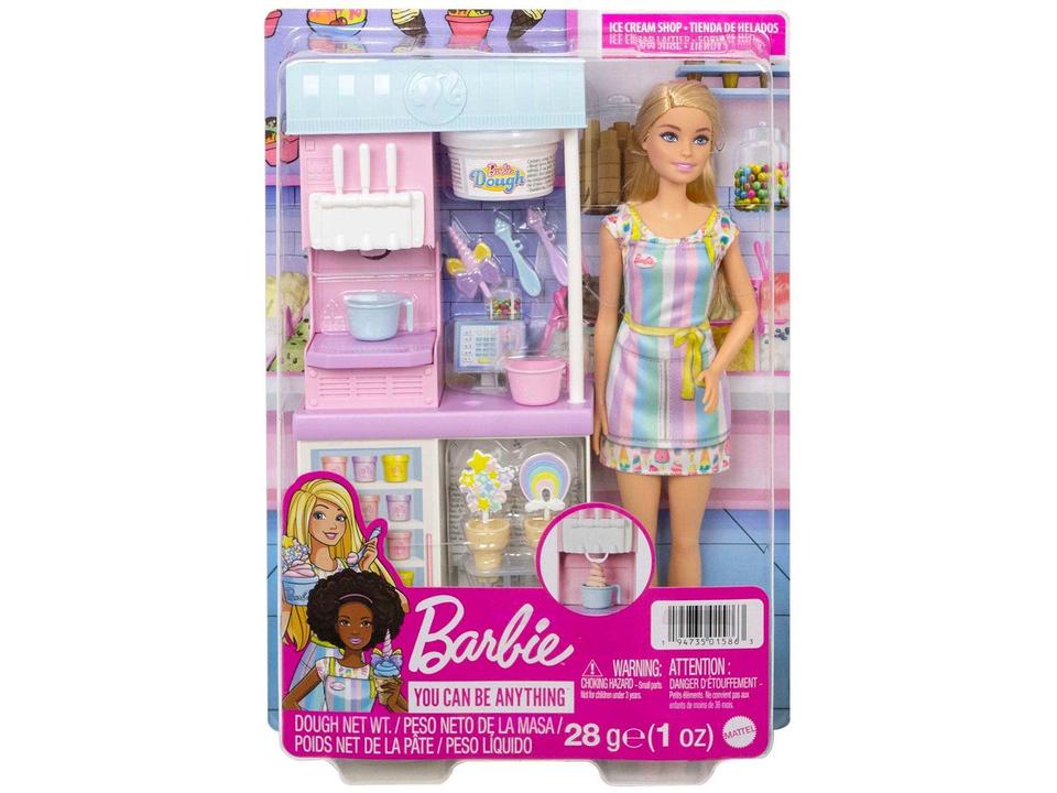 Boneca Barbie Profissões Sorveteria com Acessórios - 4