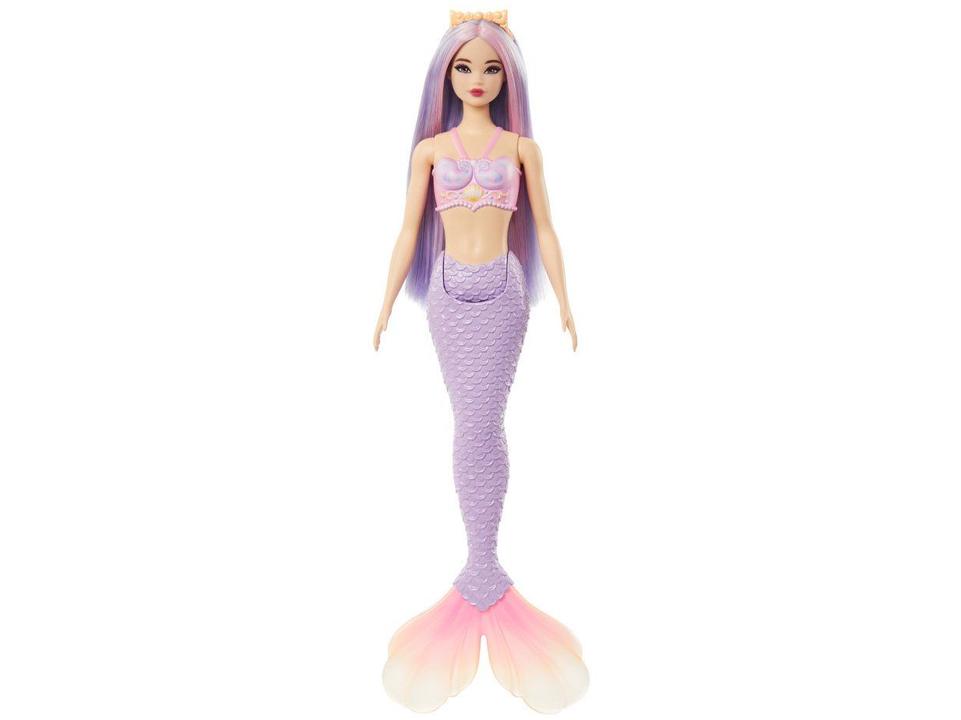 Boneca Barbie Sereia com Cabelo Colorido Mattel - 2