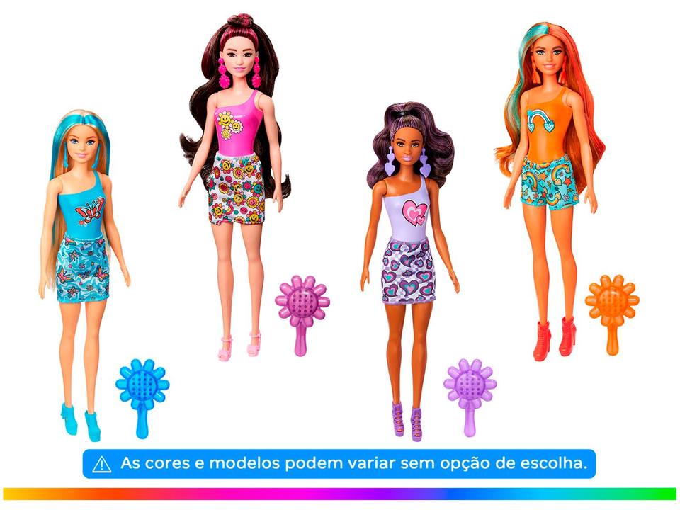 Boneca Barbie Série Color Reveal Ritmo Arco-íris - 1