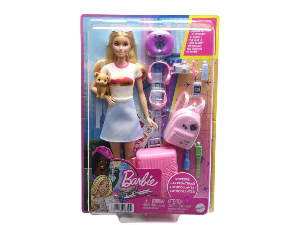 Boneca Barbie Viajante com Acessórios Mattel - 4