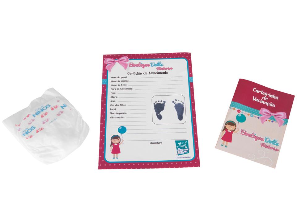 Boneca Boutique Dolls eborn Macacão Rosa - 4