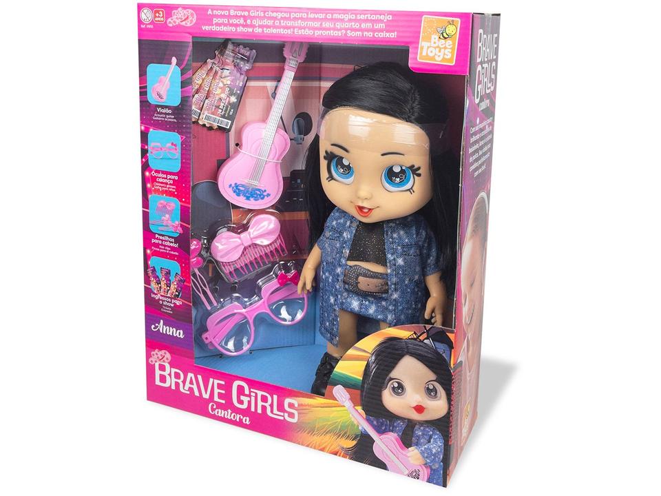 Boneca  Brave Girls Anna Cantora com Violão - 4