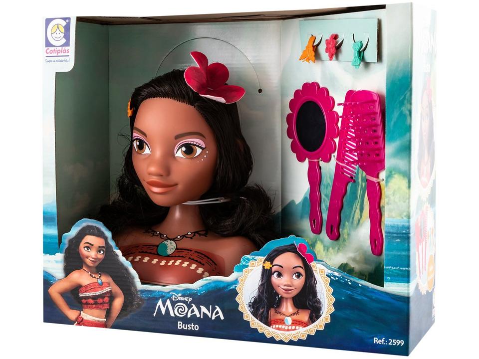 Boneca Busto Disney Moana com Acessórios Cotiplás - 9