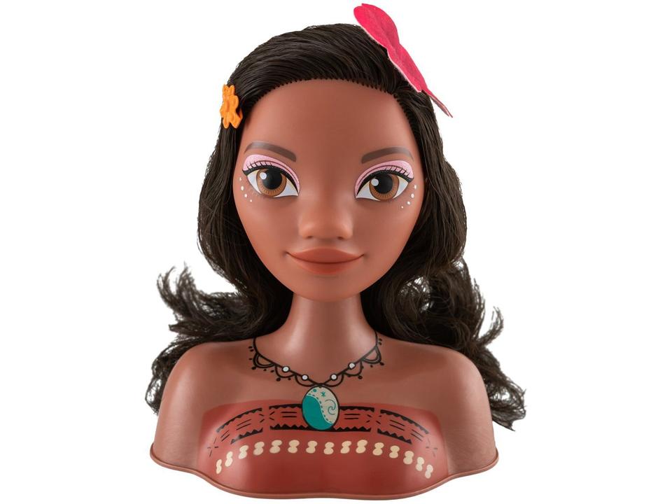 Boneca Busto Disney Moana com Acessórios Cotiplás - 1