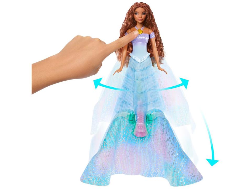 Boneca Disney A Pequena Sereia Ariel Transformação - Mattel - 6