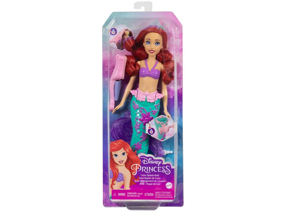 Boneca Disney Princess Ariel Surpresa de Cor - com Acessórios Mattel - 3