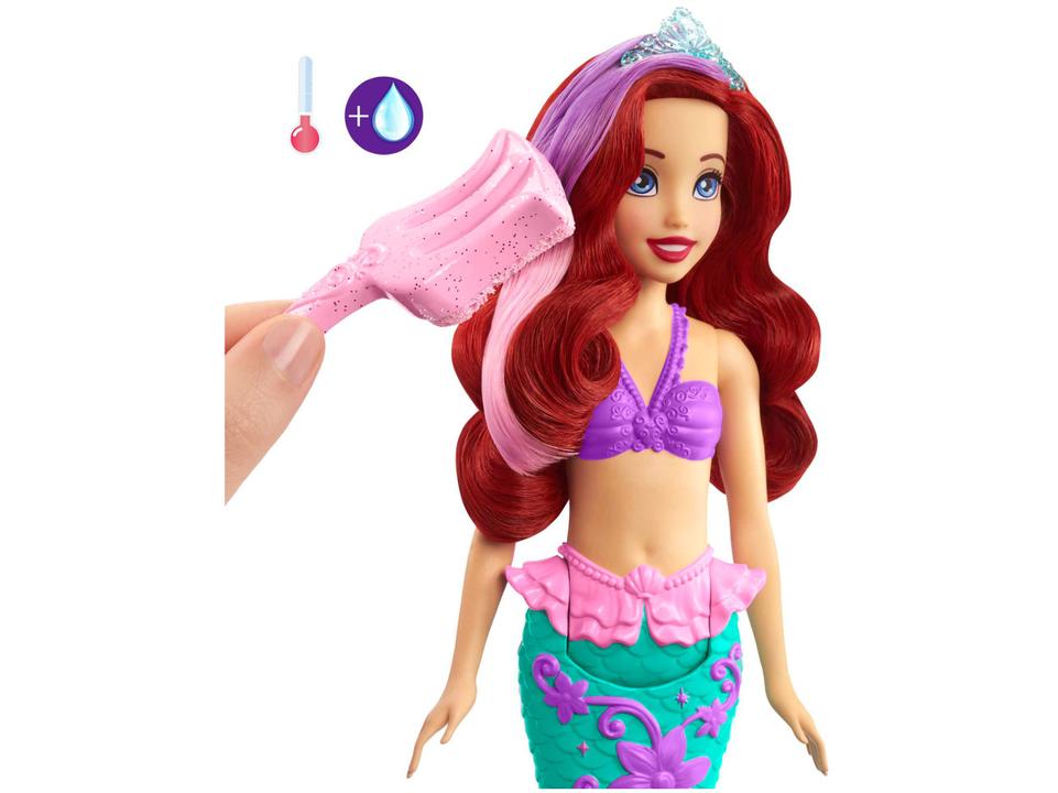 Boneca Disney Princess Ariel Surpresa de Cor - com Acessórios Mattel - 4