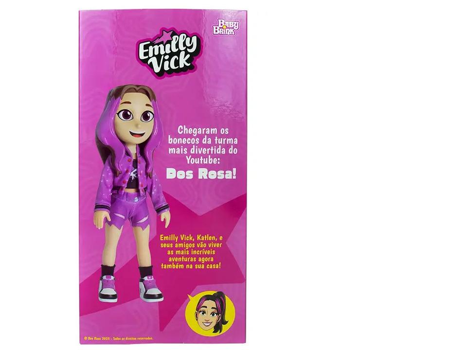 Boneca Emilly Vick Dos Rosa Baby Brink - 7