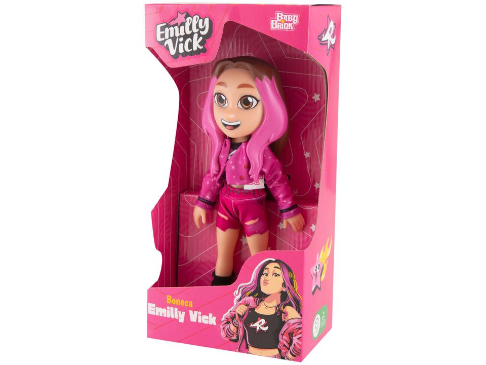 Boneca Emilly Vick Dos Rosa Baby Brink - 4