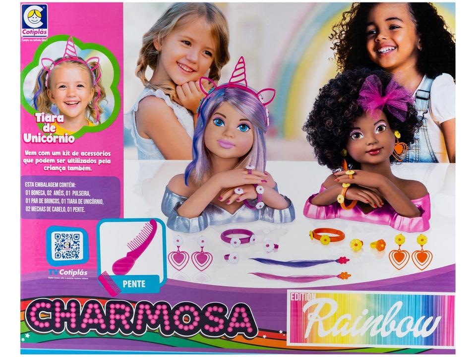 Boneca Fashion Rainbow Charmosa com Acessórios - 7