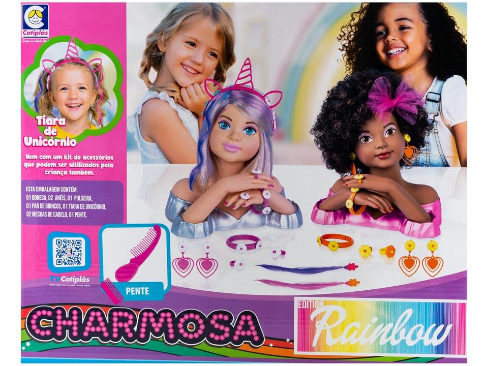 Boneca Fashion Rainbow Charmosa com Acessórios - 7