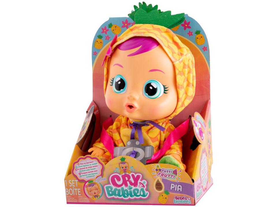 Boneca Fruta Cry Babies Tutti-Frutti Pia Abacaxi - 3