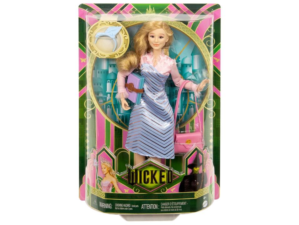 Boneca Glinda Wicked com Mochila e Livro Mattel - 5