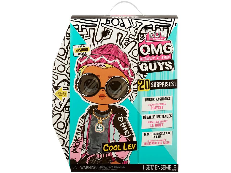 Boneca LOL Surprise Omg Guys Doll Cool Lev - 9
