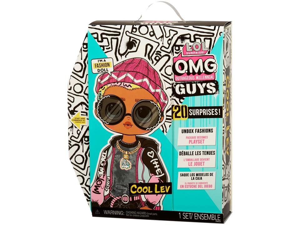 Boneca LOL Surprise Omg Guys Doll Cool Lev - 8