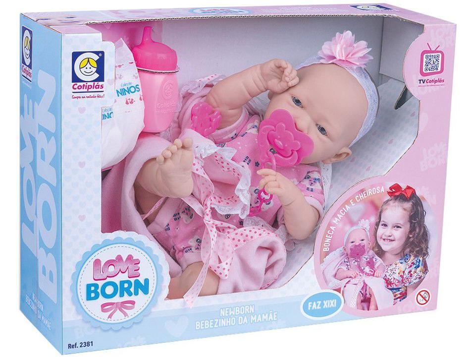Boneca Love Born Newborn Bebezinho da Mamãe - com Acessórios Cotiplás - 2