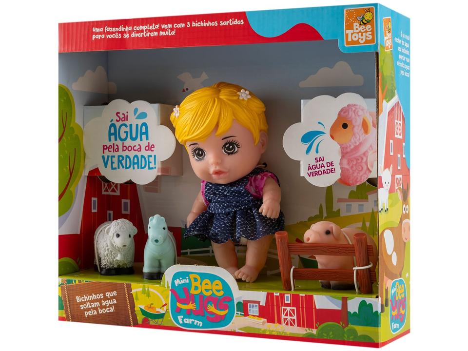 Boneca Mini Bee Hugs Farm com Acessórios - 8