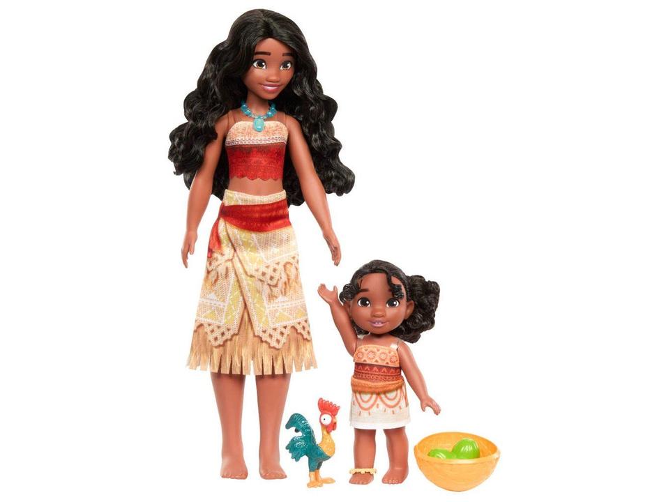 Boneca Moana e Simea 2 Unidades com Acessórios - 1