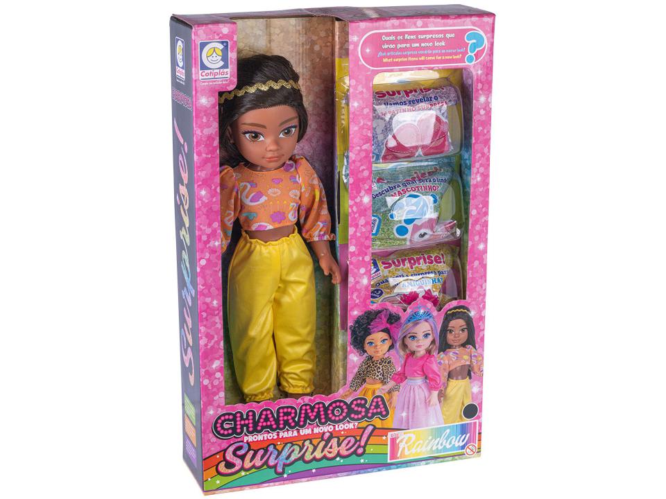 Boneca Morena Charmosa Surprise com Acessórios - 7