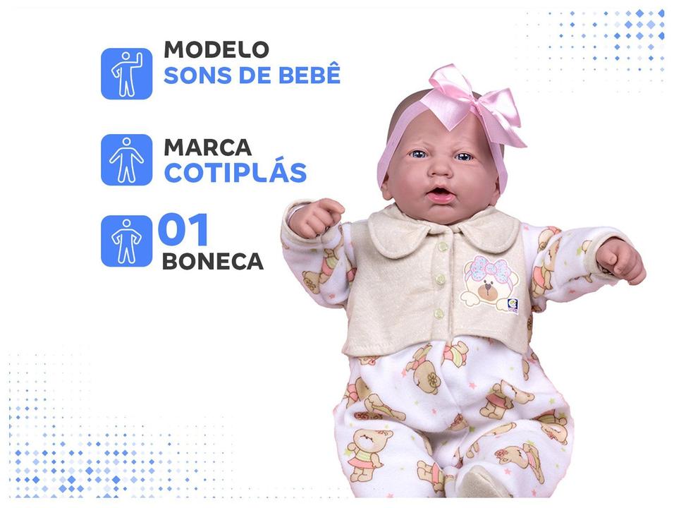 Boneca Ninos Reborn Sons de Bebê - 2