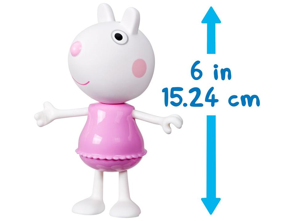 Boneca Peppa Pig Suzy Sheep: Estilos Divertidos - 1
